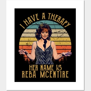 I Have A Therapy Her Name Is Reba McEntire Gift Posters and Art